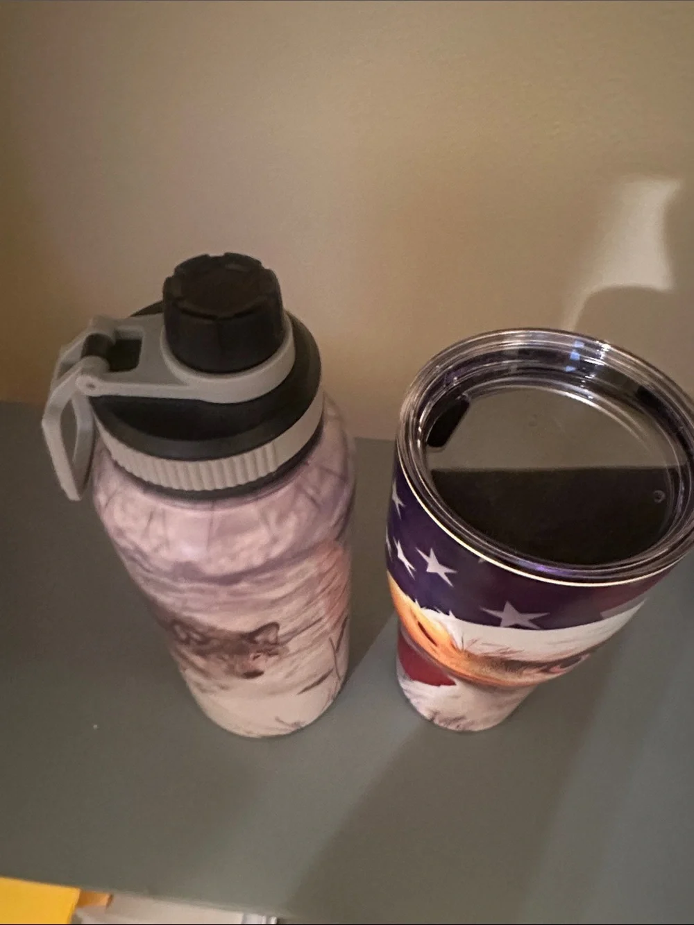 Set of insulated tumbler and water bottle both stainless steel